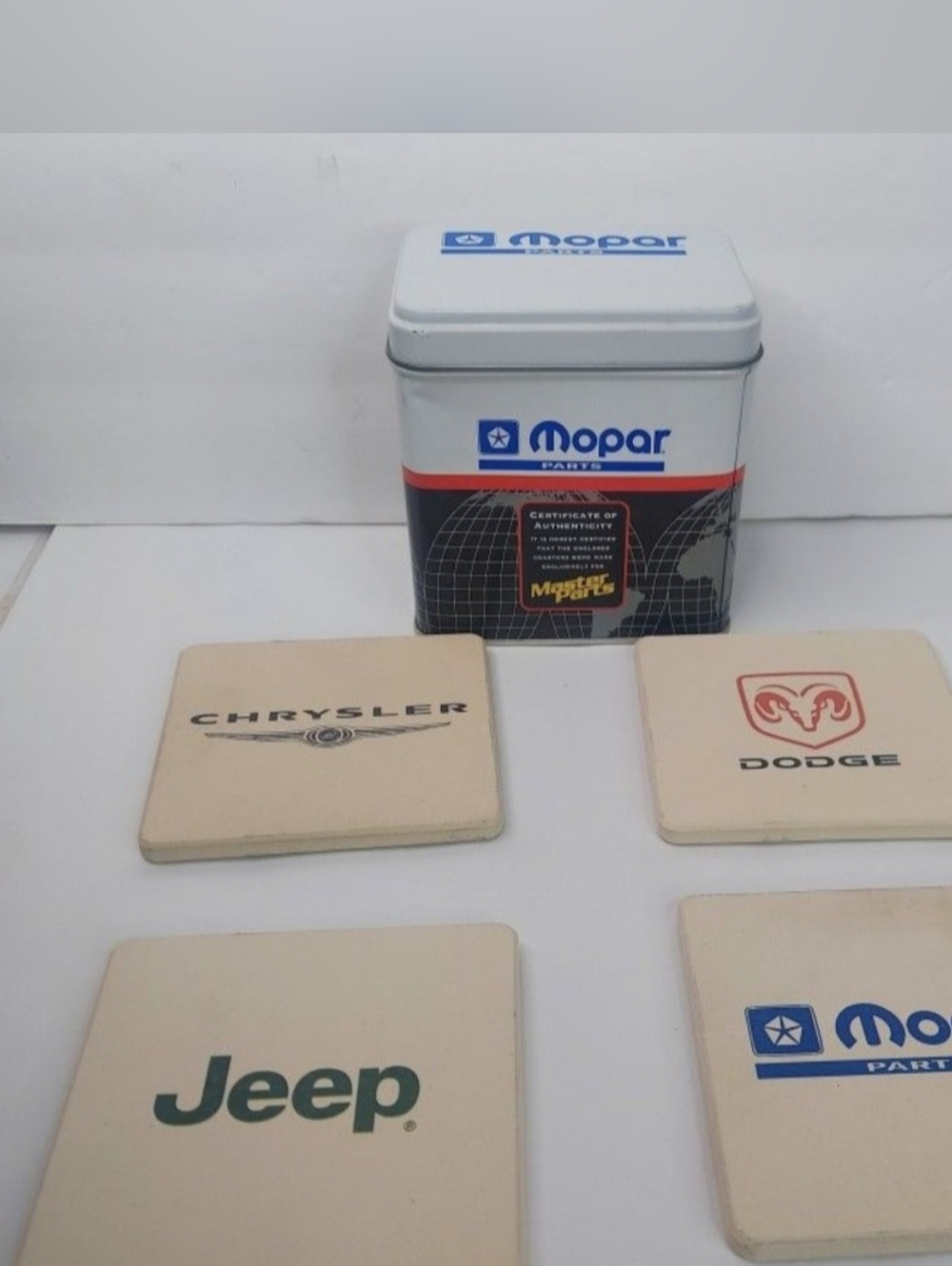 MoPar Collectible Master Parts Drink Coasters Mopar Jeep Ram Chrysler.